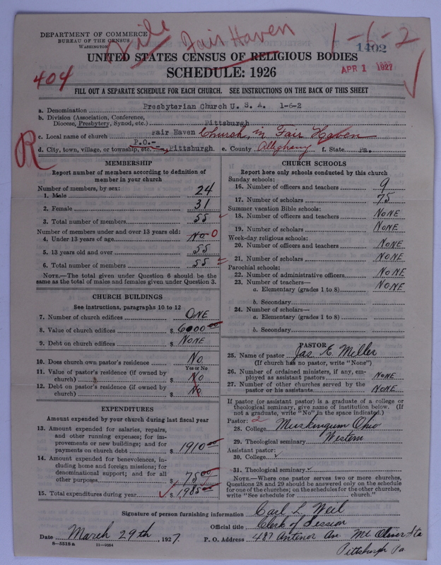 Scan of Presbyterian Church in the United States of America: 1402