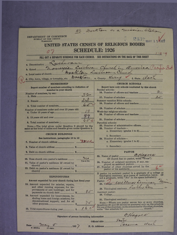Scan of Norwegian Lutheran Church of America: 2438