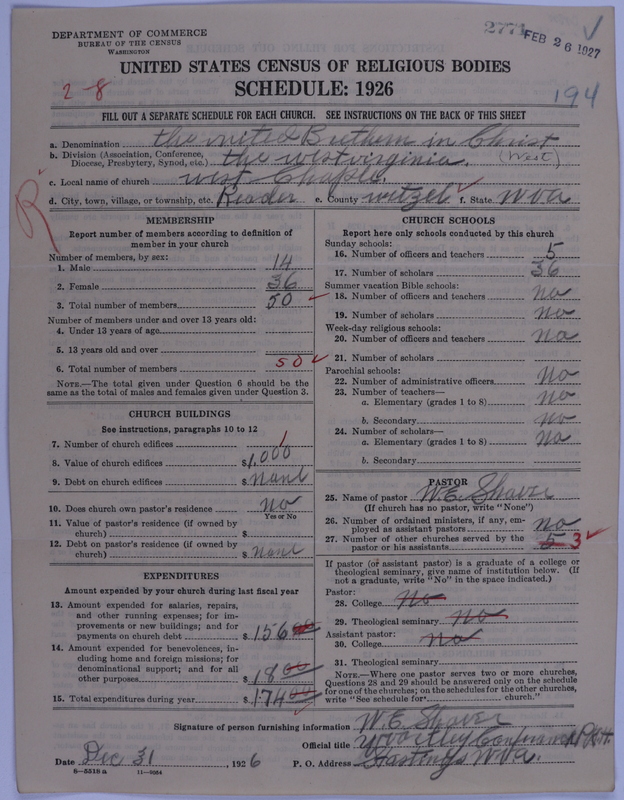 Scan of Church of the United Brethren in Christ: 2771