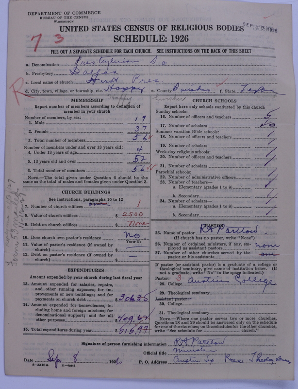Scan of Presbyterian Church in the United States: 3397