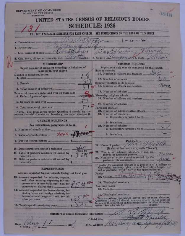 Scan of Presbyterian Church in the United States of America: 3848