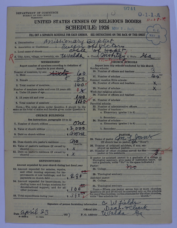 Scan of Negro Baptists: 9741