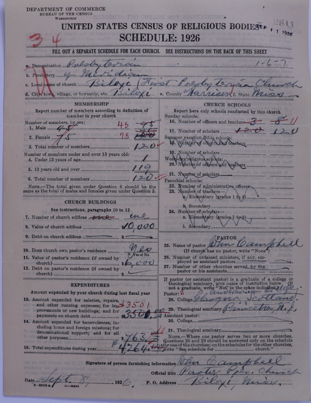 Scan of Presbyterian Church in the United States: 2611