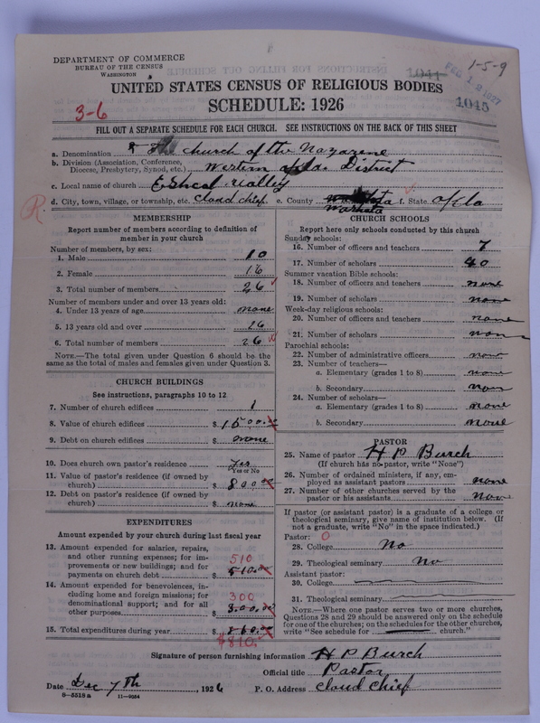 Scan of Church of the Nazarene: 1045
