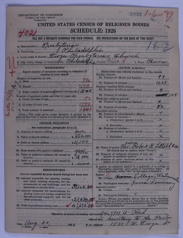 Scan of Presbyterian Church in the United States of America: 2222