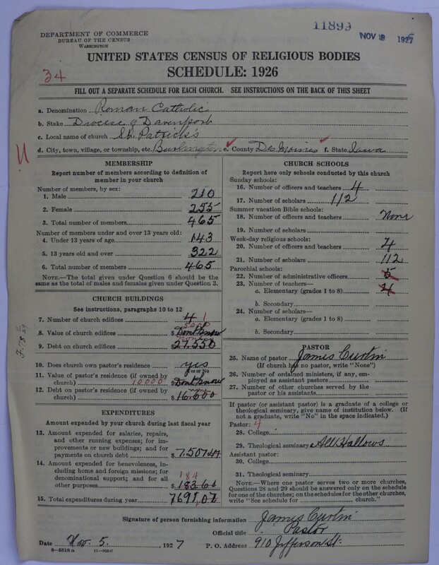 Scan of Roman Catholic Church: 11899