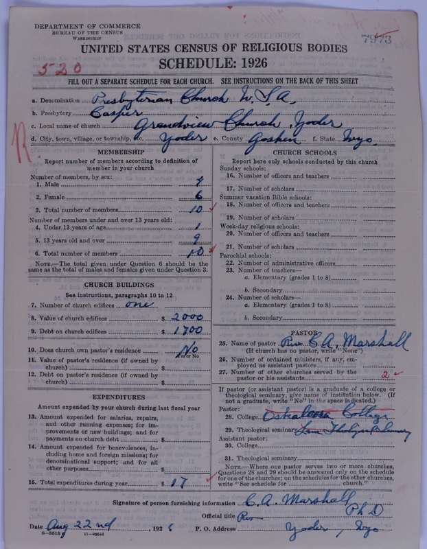 Scan of Presbyterian Church in the United States of America: 7973