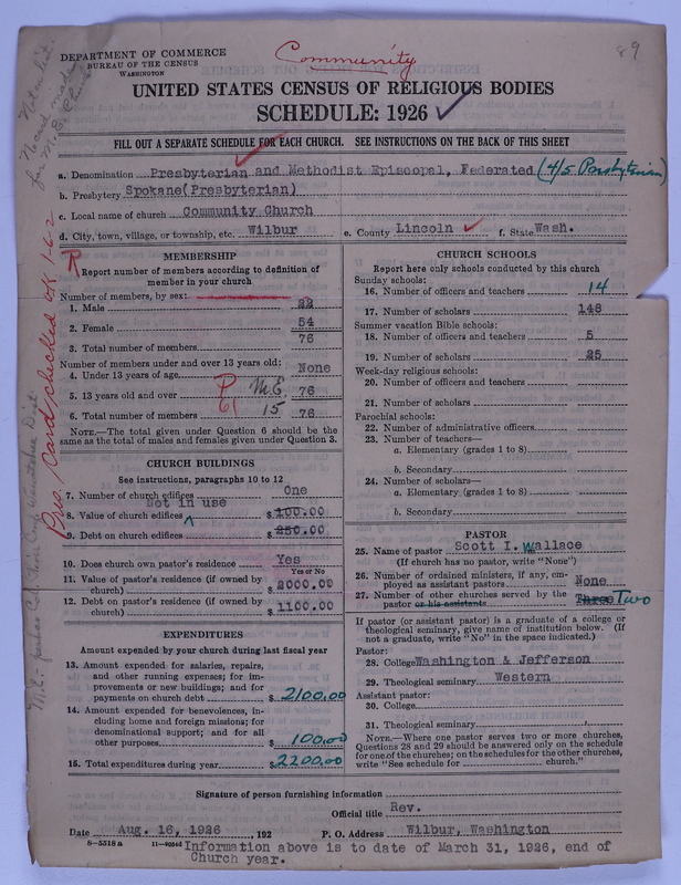 Scan of Federated Churches: 89