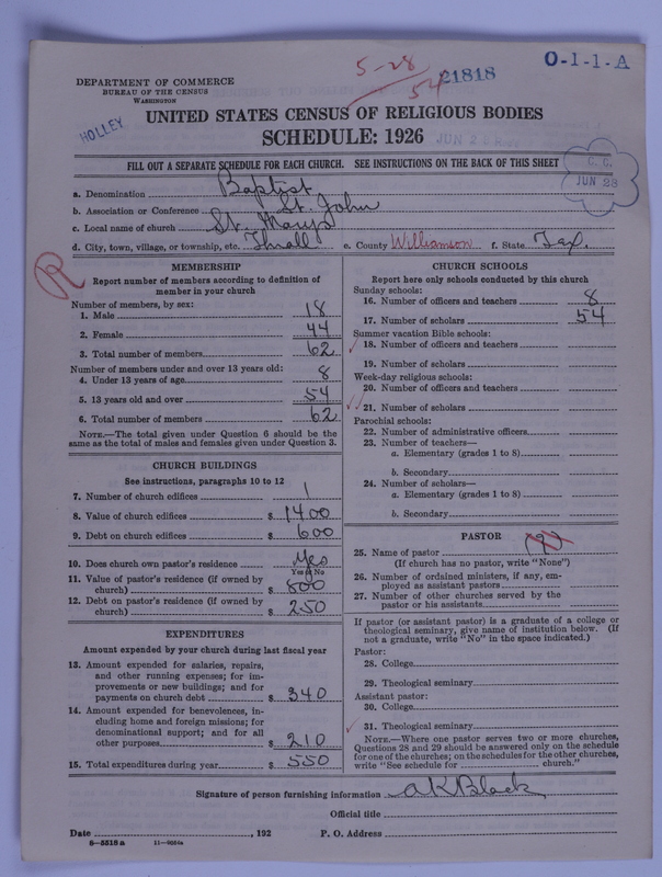 Scan of Negro Baptist: 21818