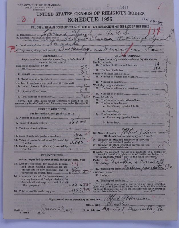 Scan of Reformed Church in the United States: 561