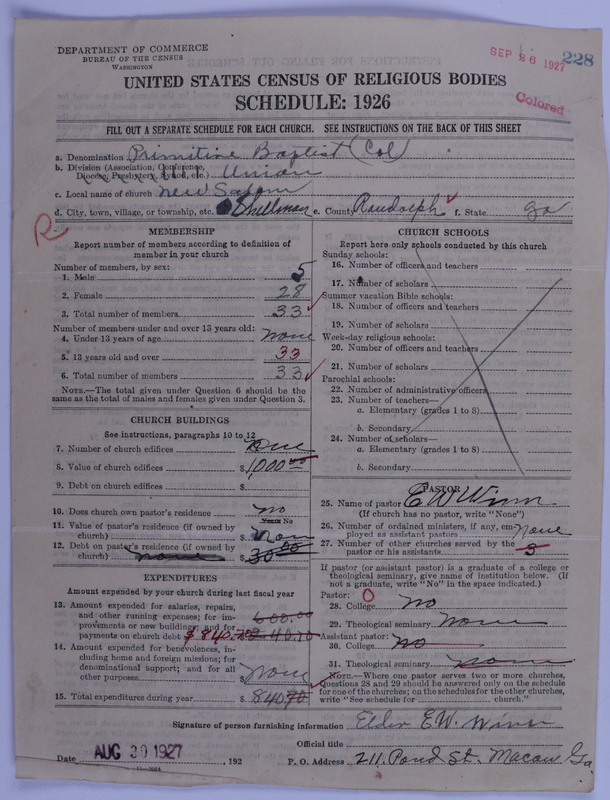 Scan of Colored Primitive Baptists: 228