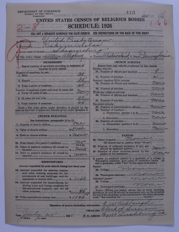 Scan of United Presbyterian Church of North America: 413