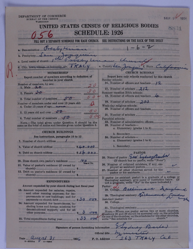 Scan of Presbyterian Church in the United States of America: 8831
