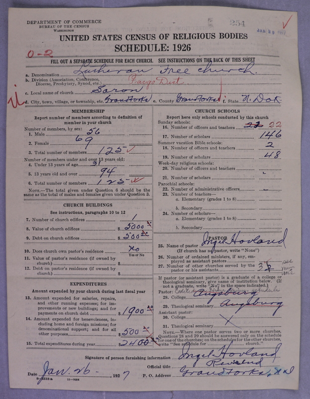 Scan of Lutheran Free Church: 254