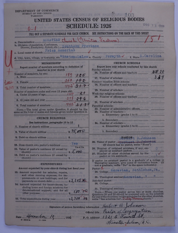 Scan of Moravian Church in America: 103