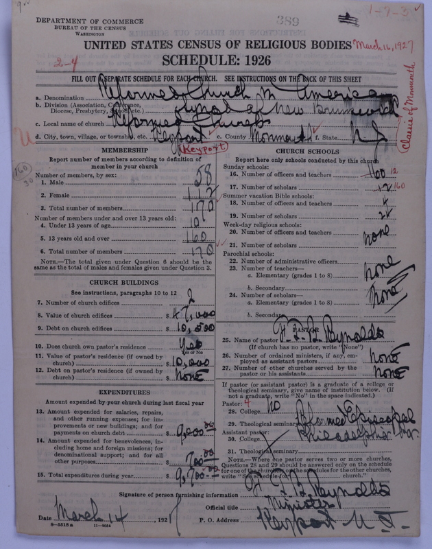 Scan of Reformed Church in America: 389