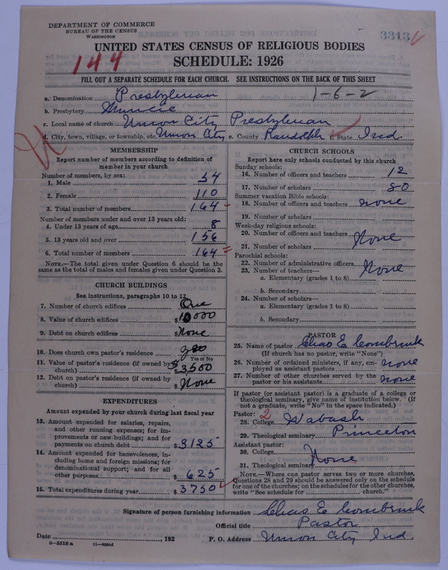 Scan of Presbyterian Church in the United States of America: 3313