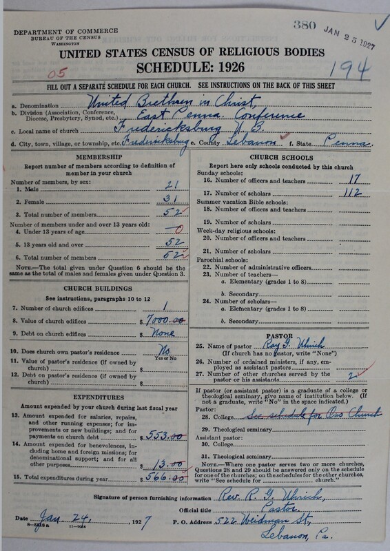 Scan of Church of the United Brethren in Christ: 380