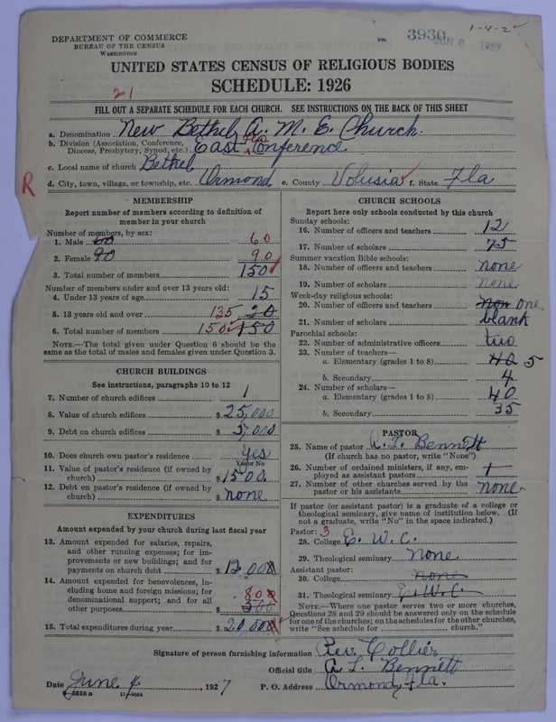 Scan of African Methodist Episcopal Church: 3930