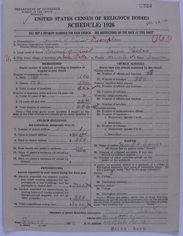 Scan of Disciples of Christ: 2222