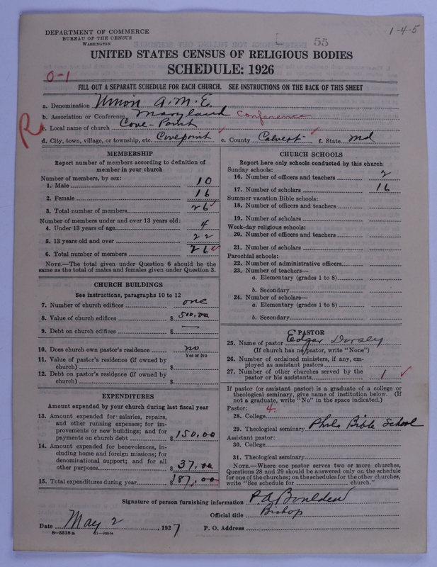 Scan of Union American Methodist Episcopal Church: 55