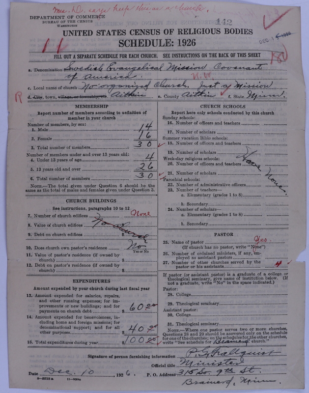 Scan of Swedish Evangelical Mission Covenant of America: 142