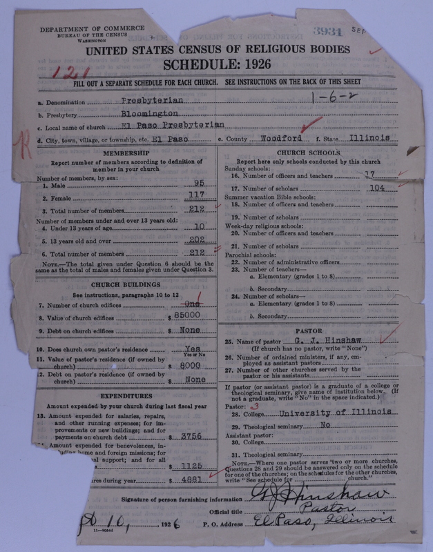 Scan of Presbyterian Church in the United States of America: 3931