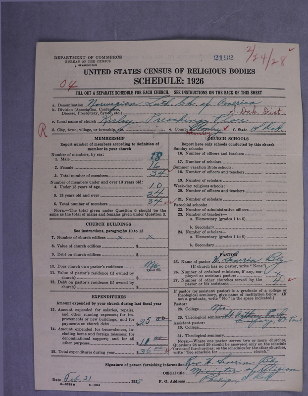 Scan of Norwegian Lutheran Church of America: 2192