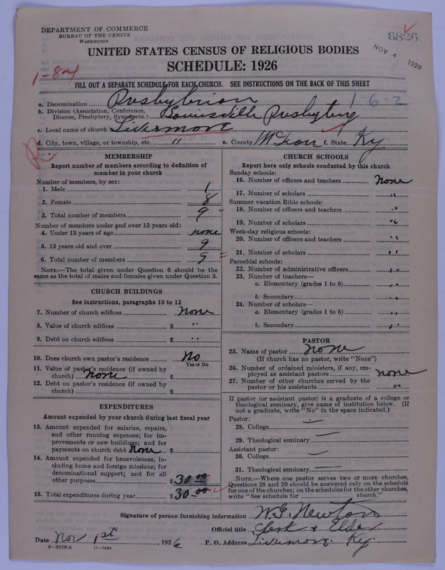 Scan of Presbyterian Church in the United States of America: 6826