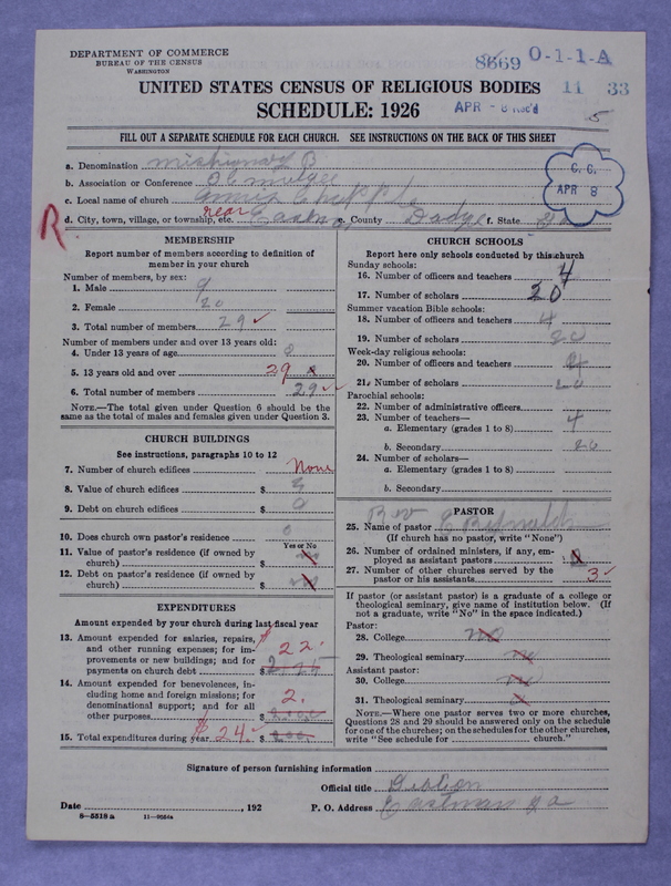 Scan of Negro Baptists: 8669