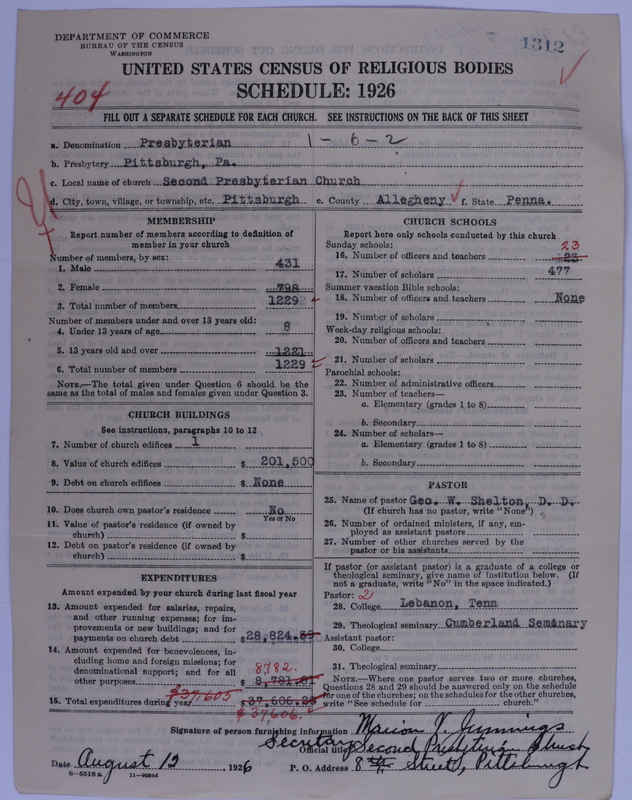 Scan of Presbyterian Church in the United States of America: 1312