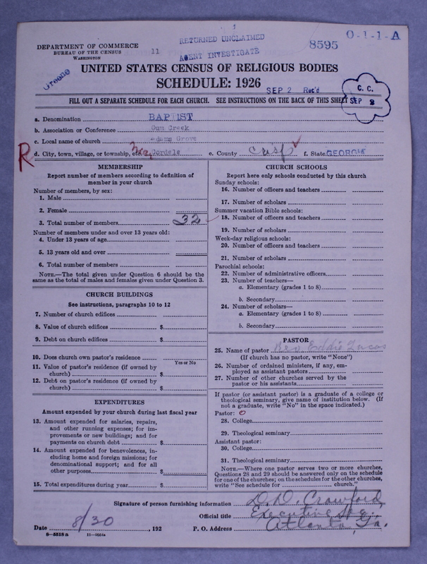 Scan of Negro Baptists: 8595