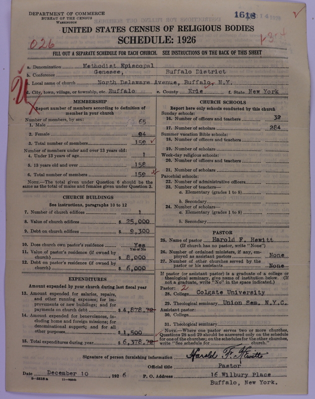 Scan of Methodist Episcopal Church: 1618