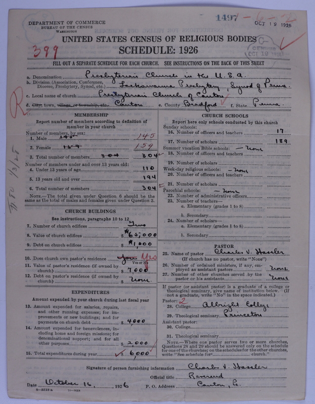 Scan of Presbyterian Church in the United States of America: 1497