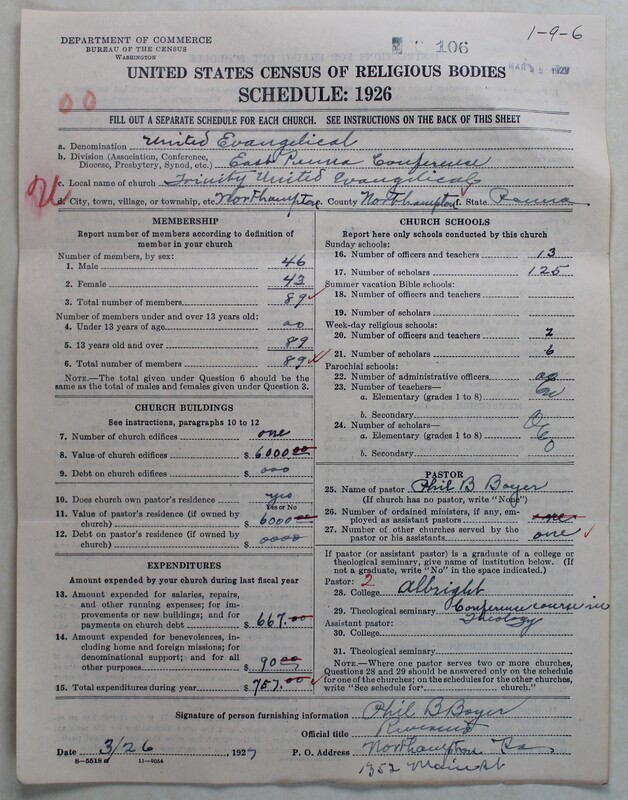Scan of Evangelical Congregational Church: 106