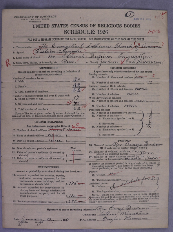 Scan of Evangelical Lutheran Church in America (Eielsen Synod): 2