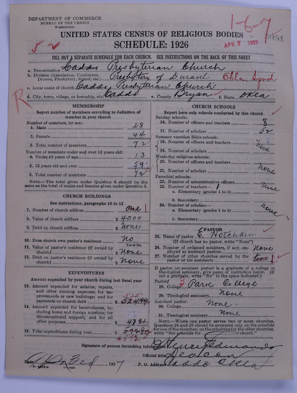 Scan of Presbyterian Church in the United States: 3051