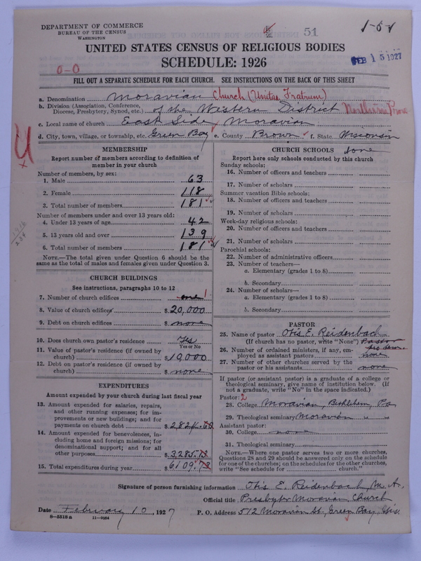 Scan of Moravian Church in America: 51