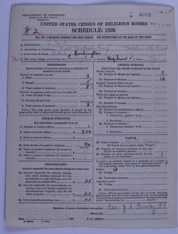 Scan of African Methodist Episcopal Church: 4015