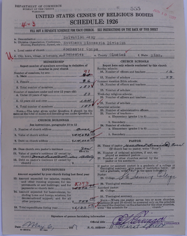Scan of Salvation Army: 555