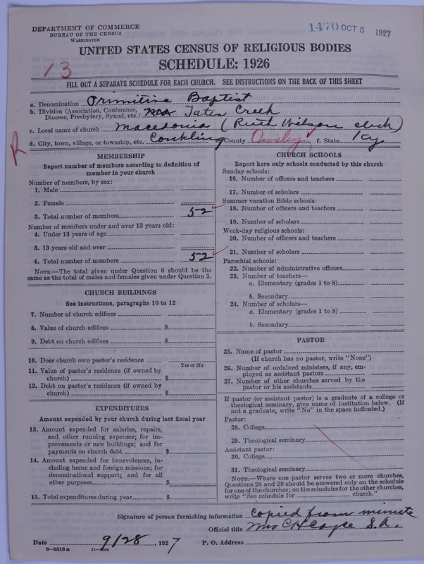 Scan of Primitive Baptists: 1470