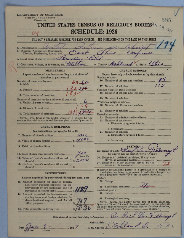 Scan of Church of the United Brethren in Christ: 585