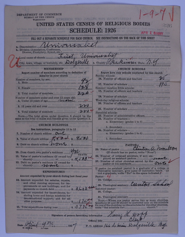 Scan of Universalist Church: 226