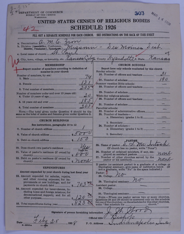 Scan of African Methodist Episcopal Zion Church: 303