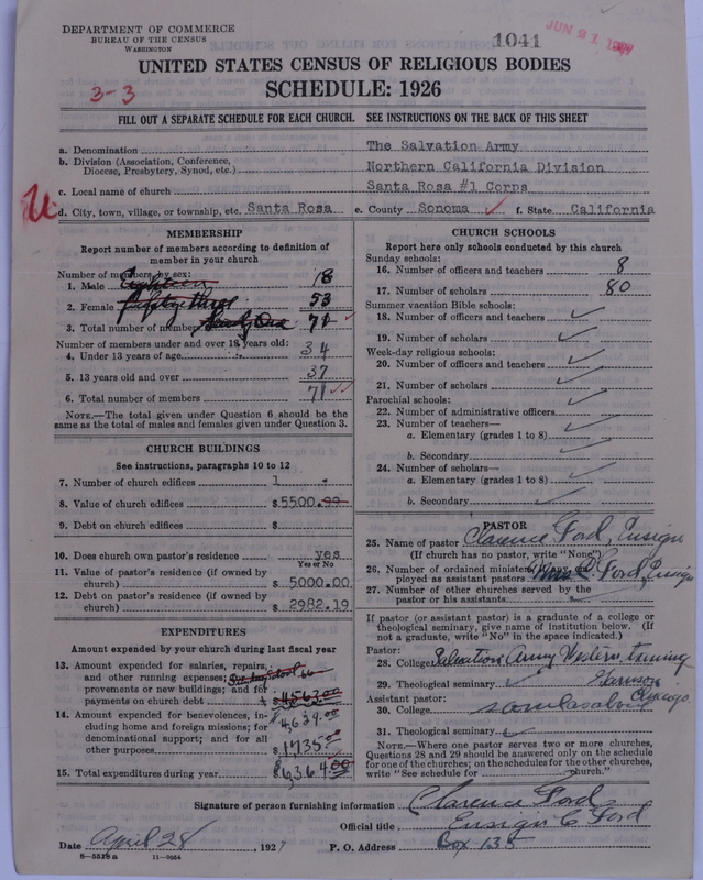 Scan of Salvation Army: 1041