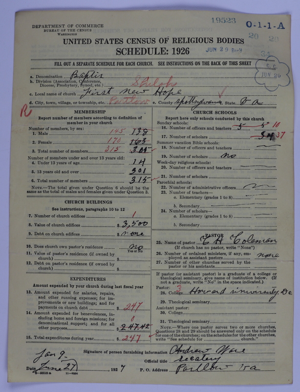 Scan of Negro Baptists: 19523