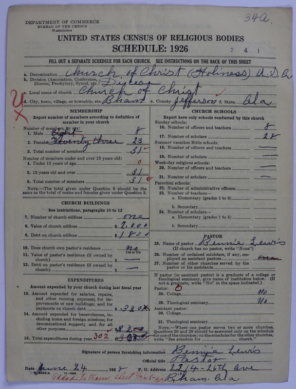Scan of Church of Christ (Holiness) U.S.A.: 34a