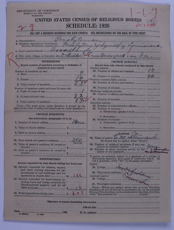 Scan of Presbyterian Church in the United States: 2927