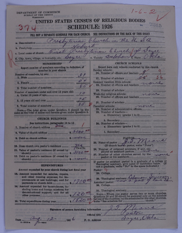 Scan of Presbyterian Church in the United States of America: 7315