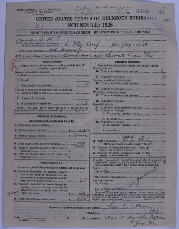 Scan of African Methodist Episcopal Church: 3408